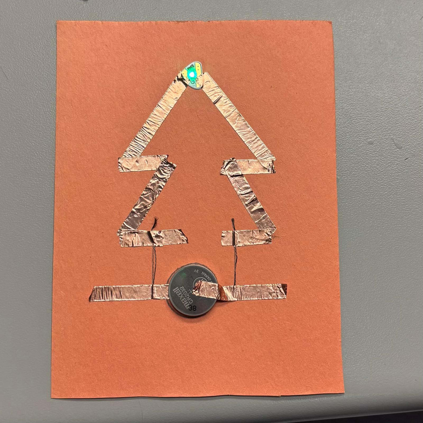 Completed 3rd Circuit(Conductr Strings used as the trunk of a pine tree)