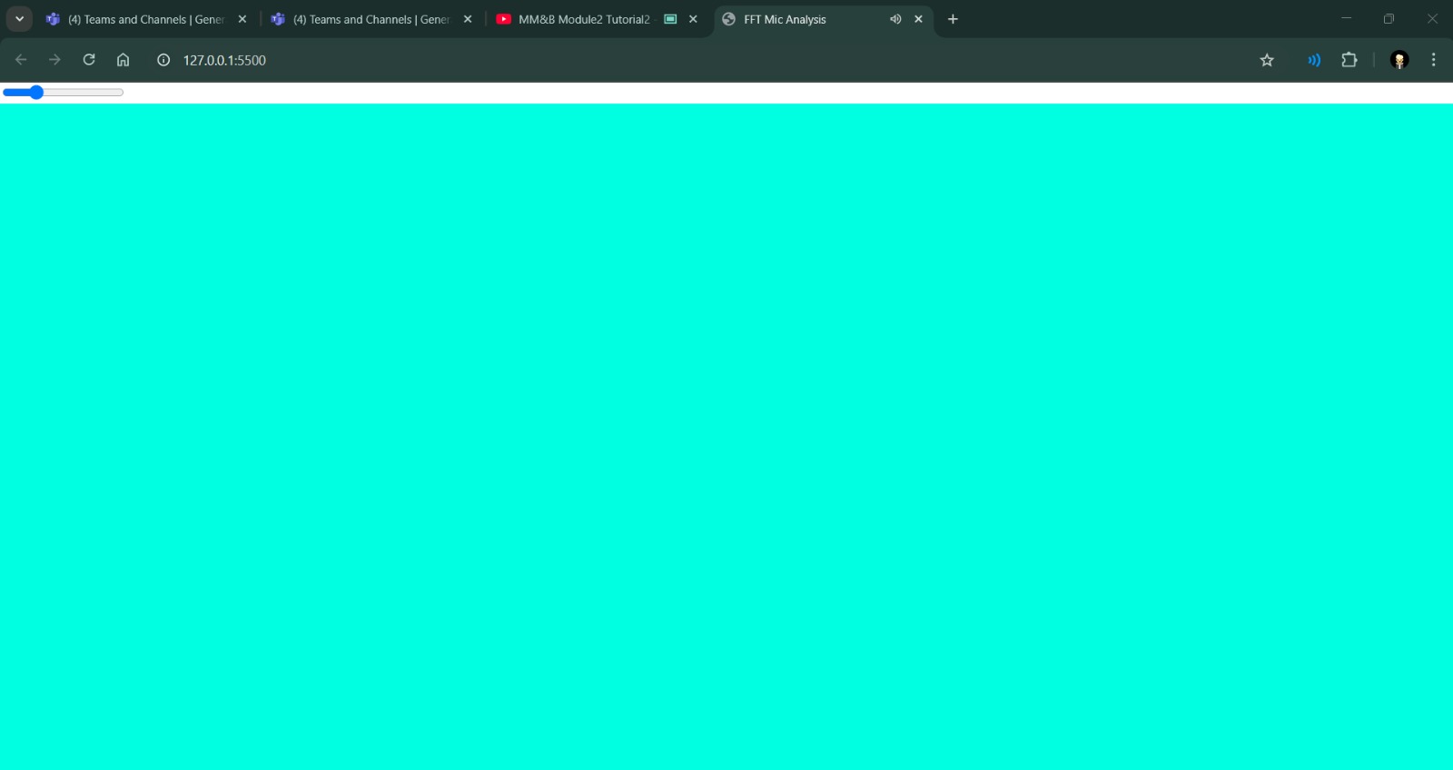 Javascript visual & auditory exploration 5