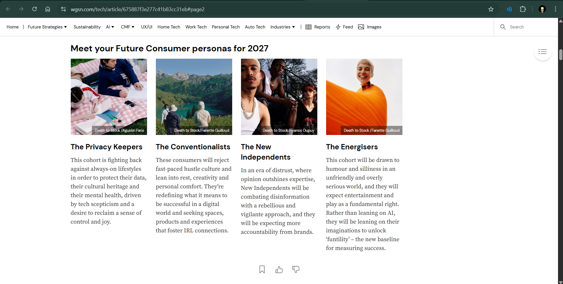 WGSN Persona Research 2